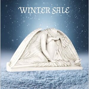 Good Friday , Passover Weeping Angel Sculptural Wall Pediment